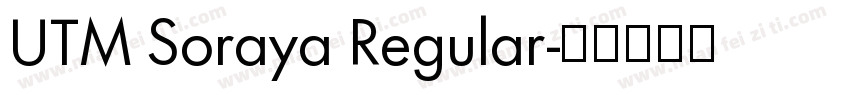 UTM Soraya Regular字体转换